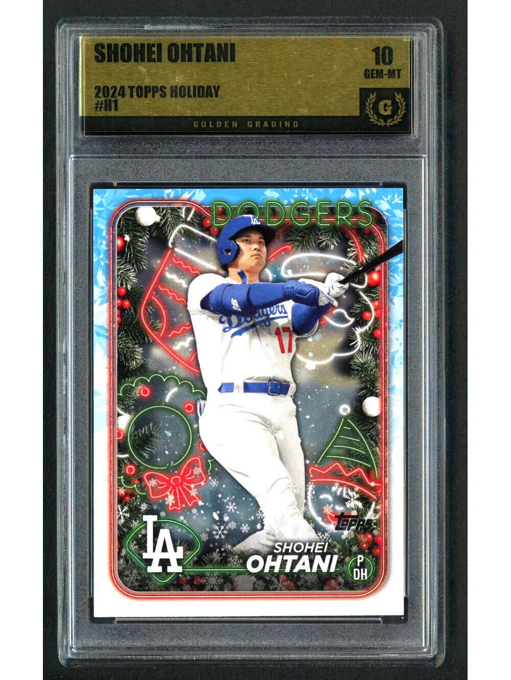2024 Topps Holiday Shohei Ohtani #H1 Dodgers Graded Gem Mint 10